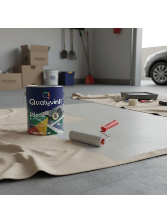 Qualyvinil Piso Premium Pisos & Quadras Fosco Cinza Claro 3,6L Qualyvinil Piso Premium Pisos & Quadras Fosco Cinza Claro 3,6L