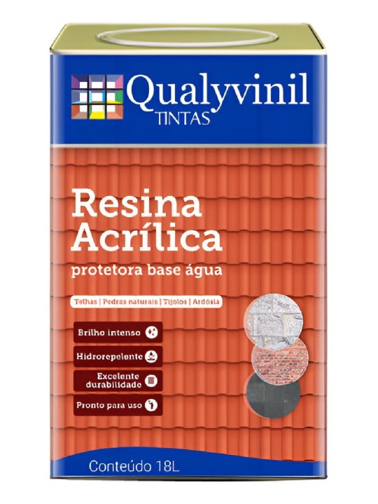 Qualyvinil Resina Base Agua Telha Ceramica 18Lt