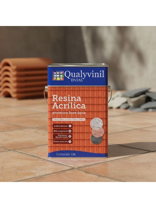Qualyvinil Resina Base Agua Telha Ceramica 18Lt