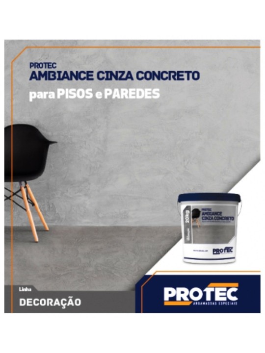 Protec Ambiance 20Kg - Cinza Concreto