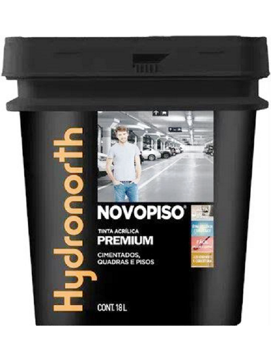 Hydronorth Piso Premium Novopiso Fosco Vermelho 18L Plastico Hydronorth Piso Premium Novopiso Fosco Vermelho 18L Plastico
