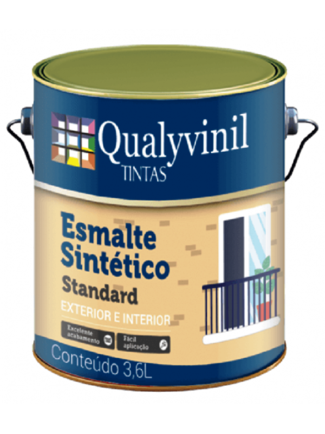 Qualyvinil Esmalte Standard Acetinado Branco 3,6 Lt Qualyvinil Esmalte Standard Acetinado Branco 3,6 Lt