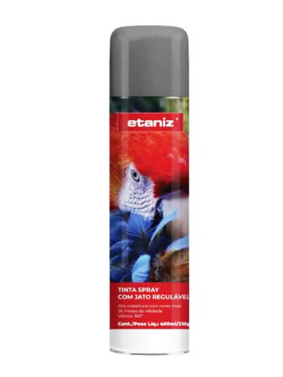 Etaniz Spray Uso Geral Brilhante Cinza Escuro 210G/400Ml Etaniz Spray Uso Geral Brilhante Cinza Escuro 210G/400Ml