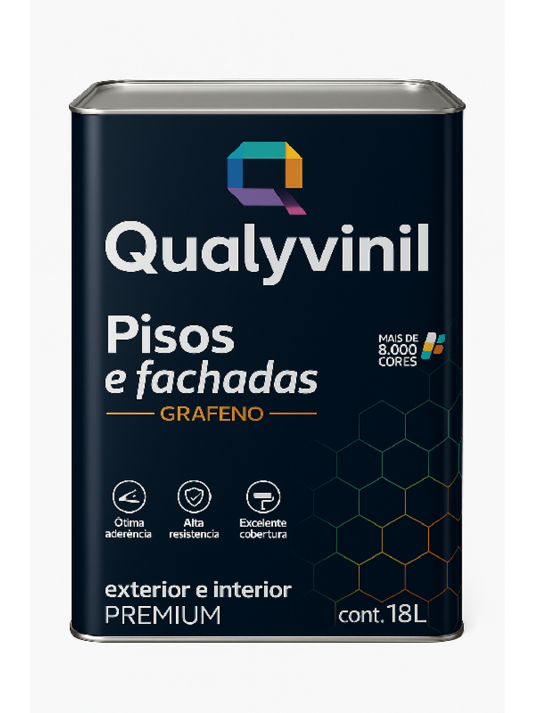 Qualyvinil Pisos E Fachadas Grafeno Concreto 18Lt Qualyvinil Pisos E Fachadas Grafeno Concreto 18Lt