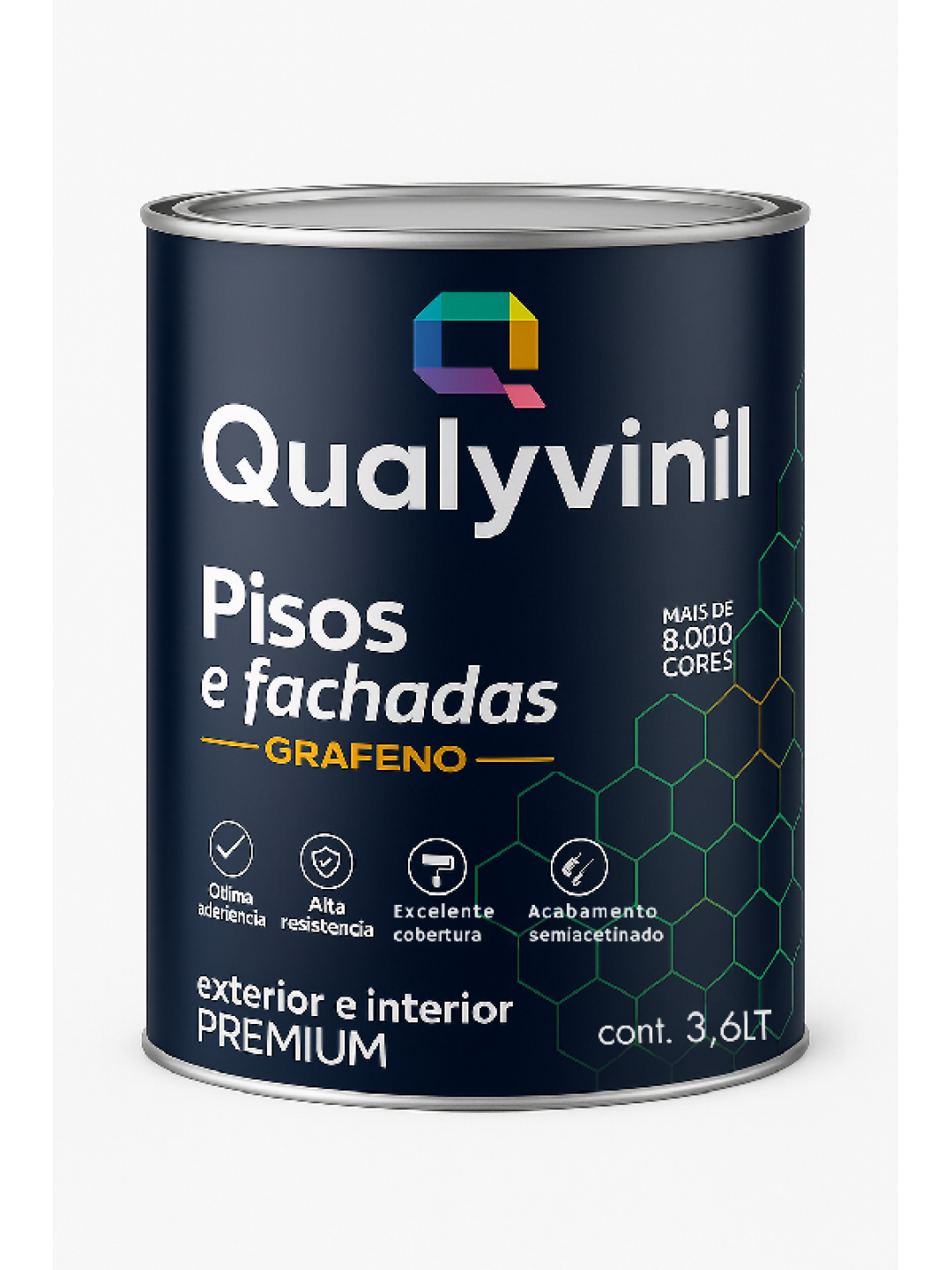 Qualyvinil Pisos E Fachadas Grafeno Verde 3,6Lt Qualyvinil Pisos E Fachadas Grafeno Verde 3,6Lt