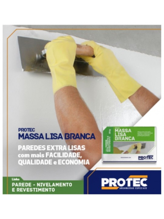 Protec Massa Lisa 20Kg - Branca