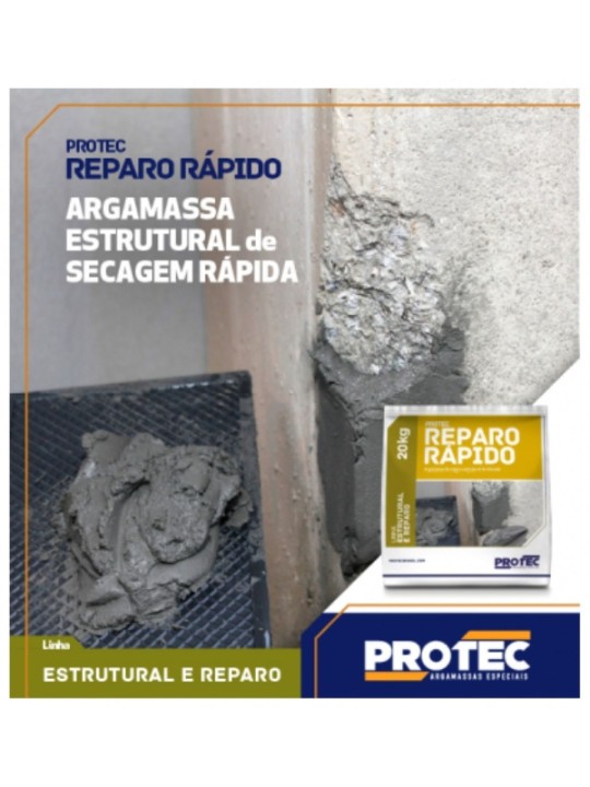 Protec Reparo Rapido 20Kg Cinza